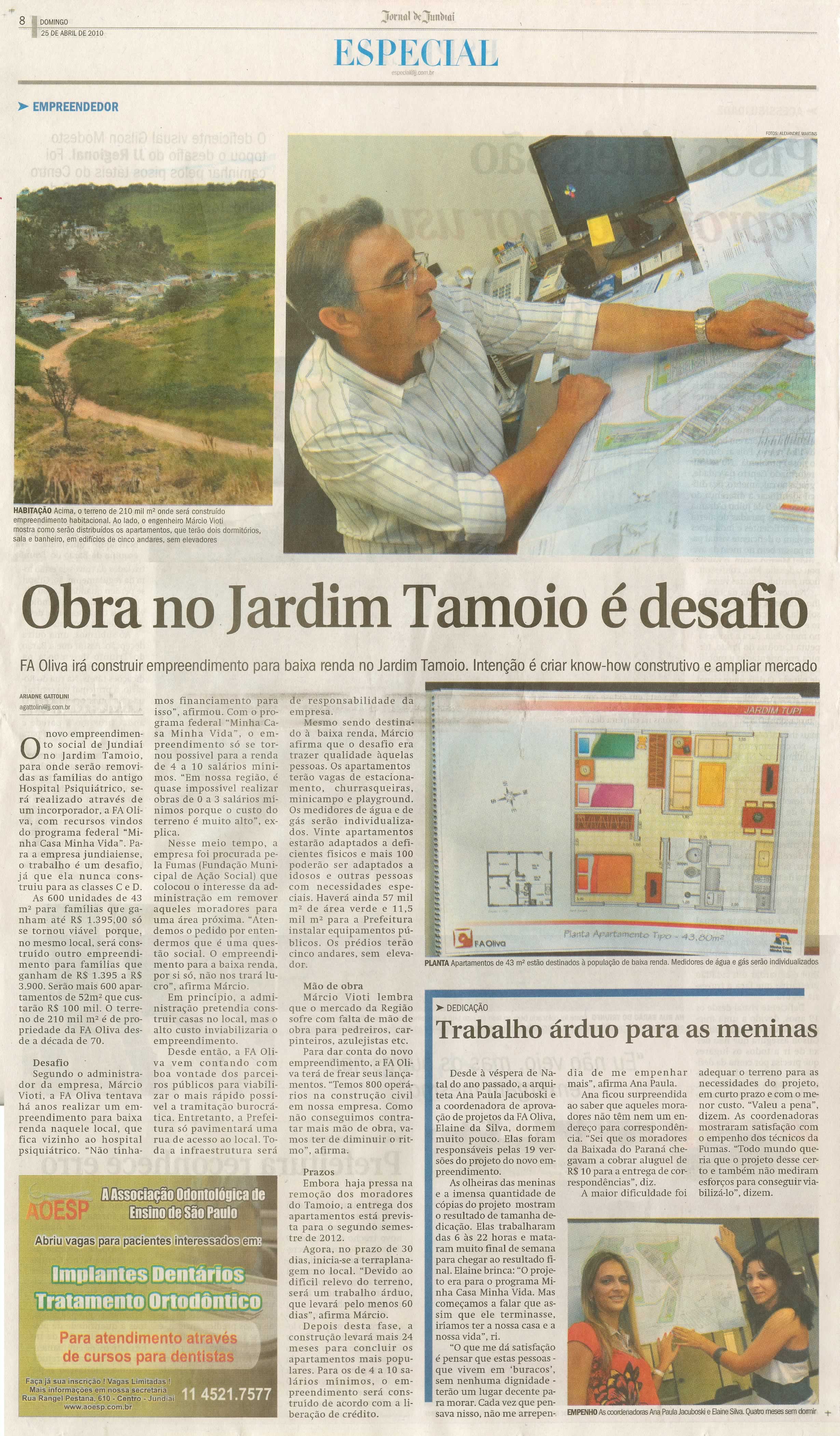 Jornal de Jundiaí - 25/04/2010