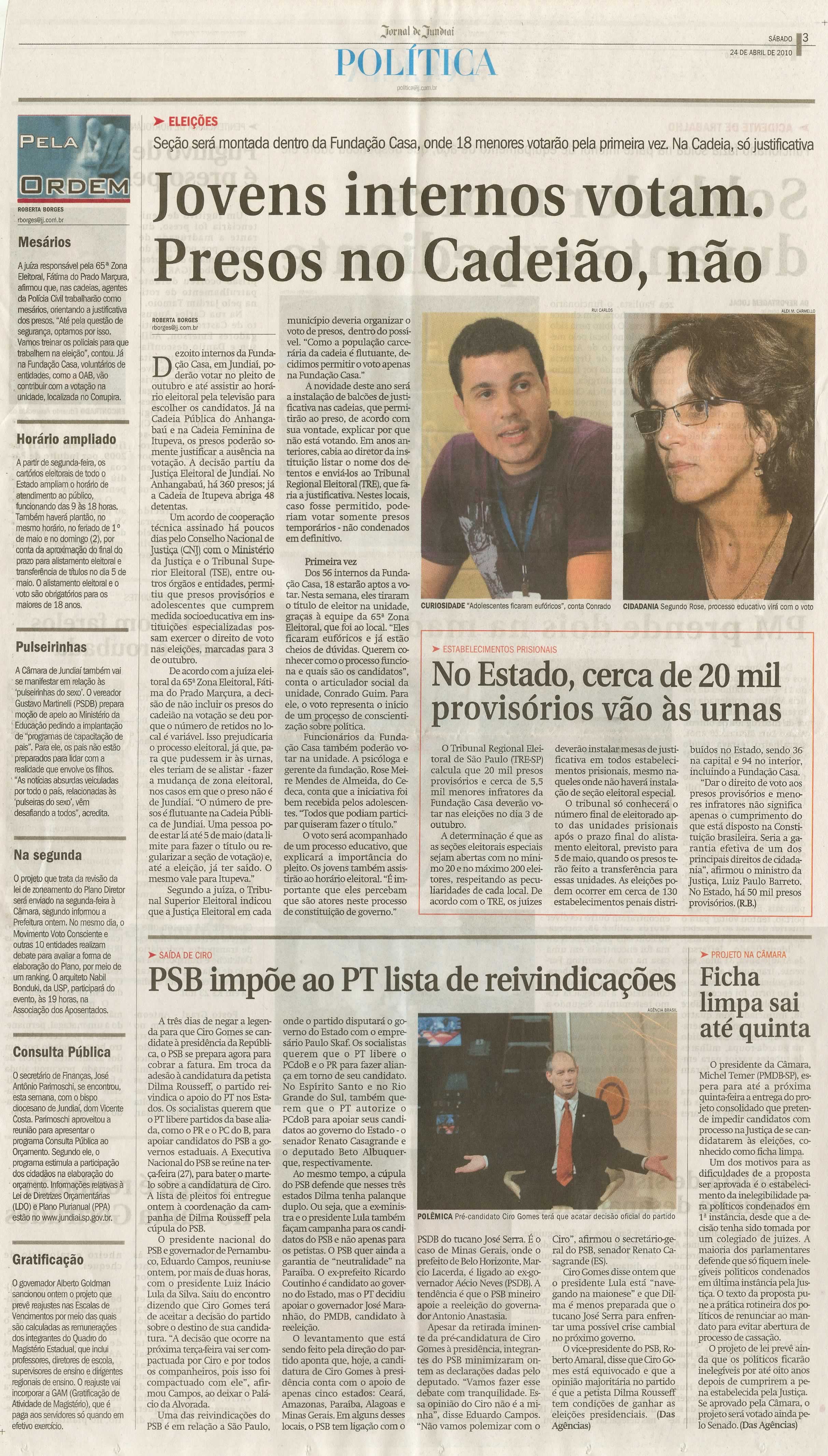 Jornal de Jundiaí - 24/04/2010