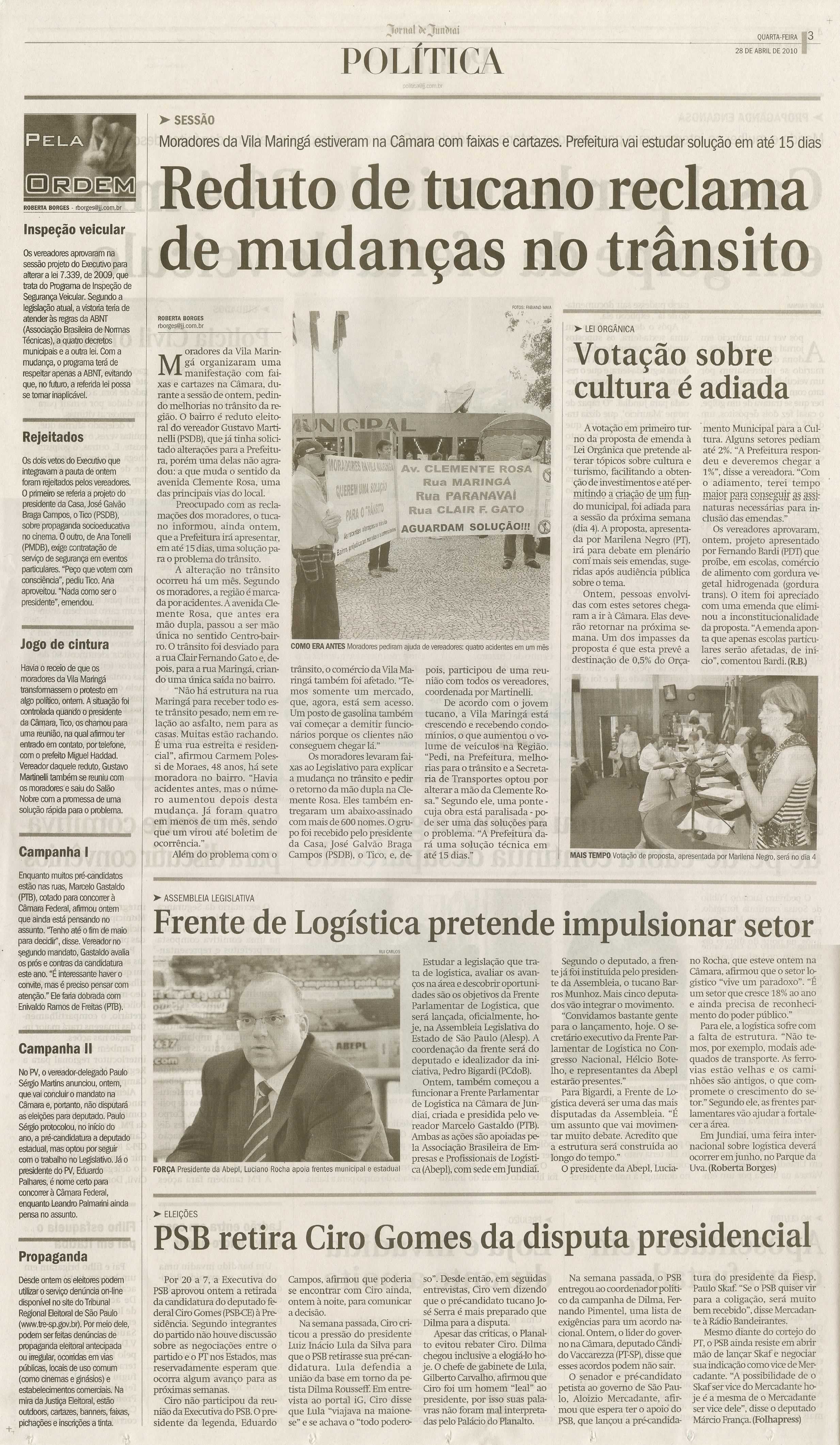 Jornal de Jundiaí - 28/04/2010