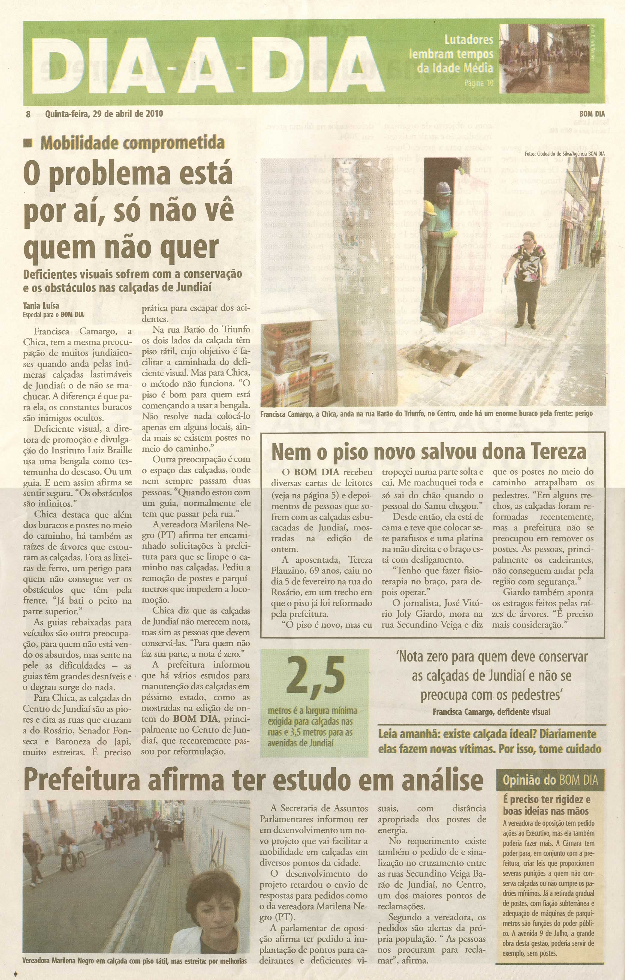 Bom Dia Jundiaí - 29/04/2010