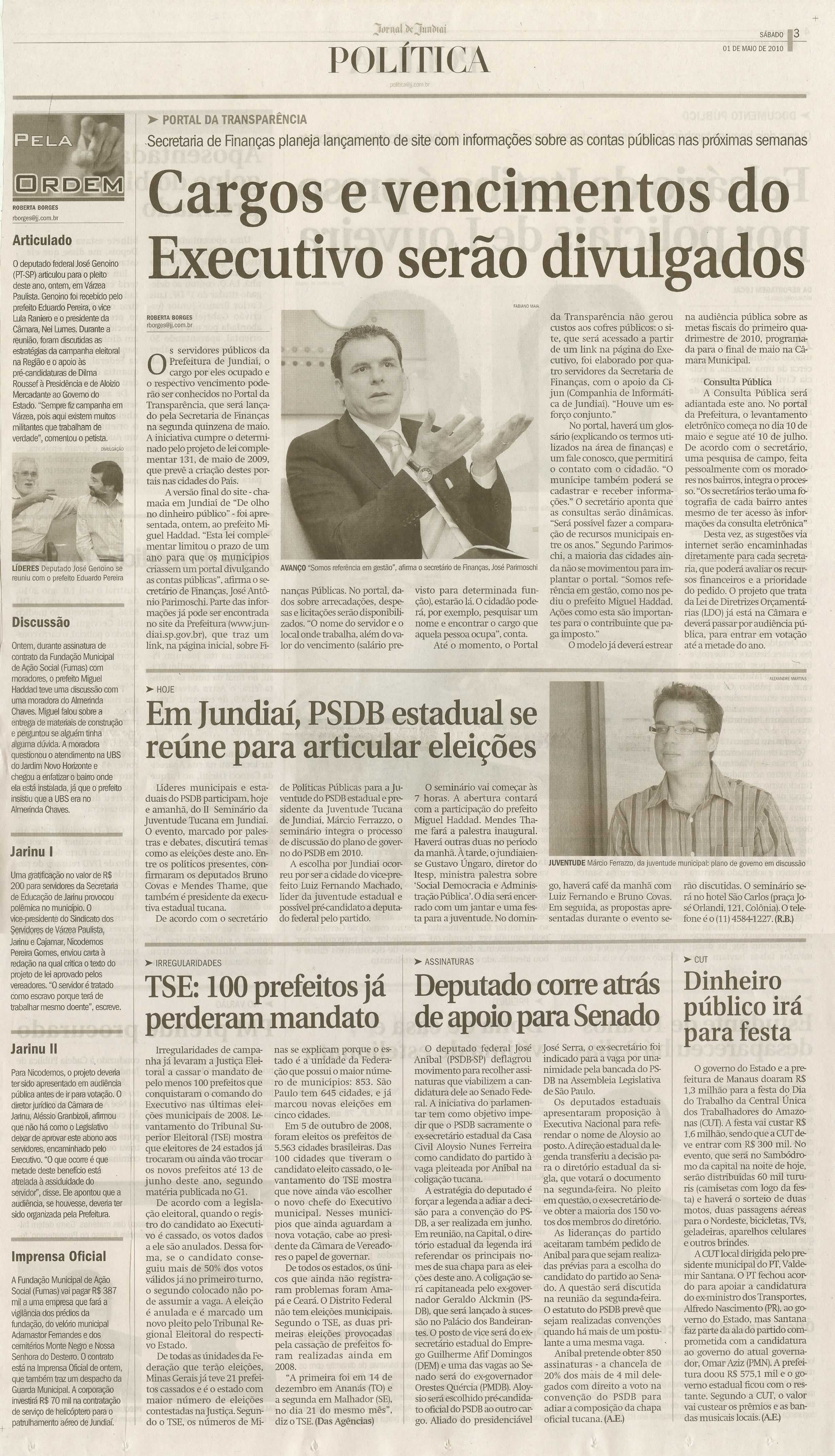 Jornal de Jundiaí - 01/05/2010