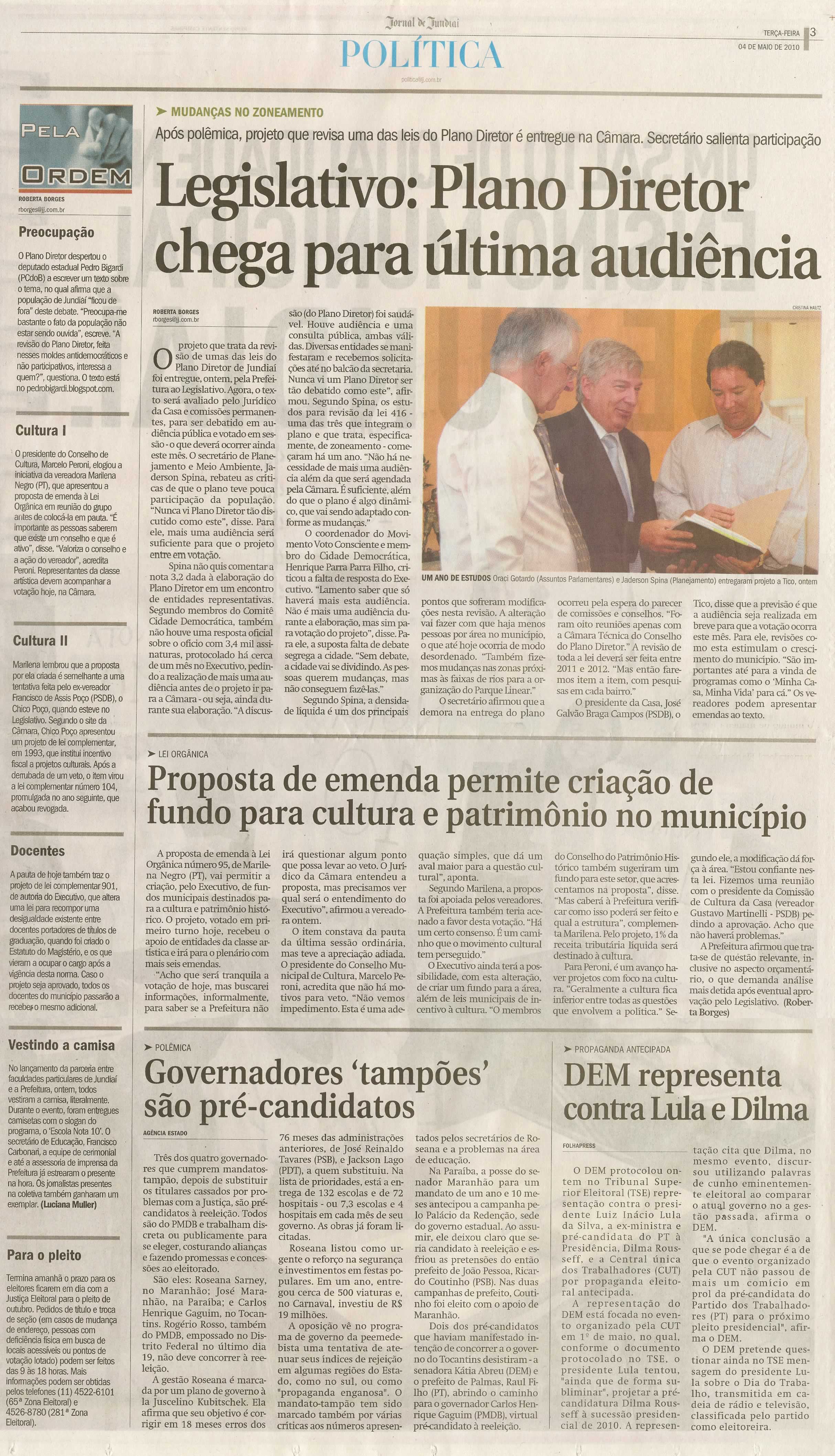 Jornal de Jundiaí - 04/05/2010