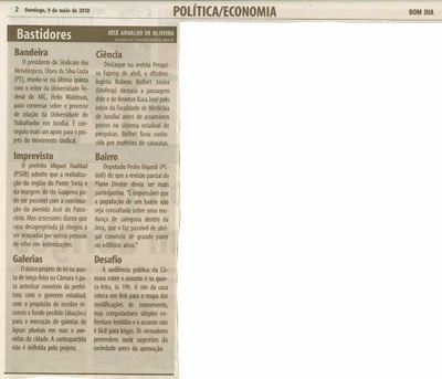 Bom Dia Jundiaí - 09/05/2010