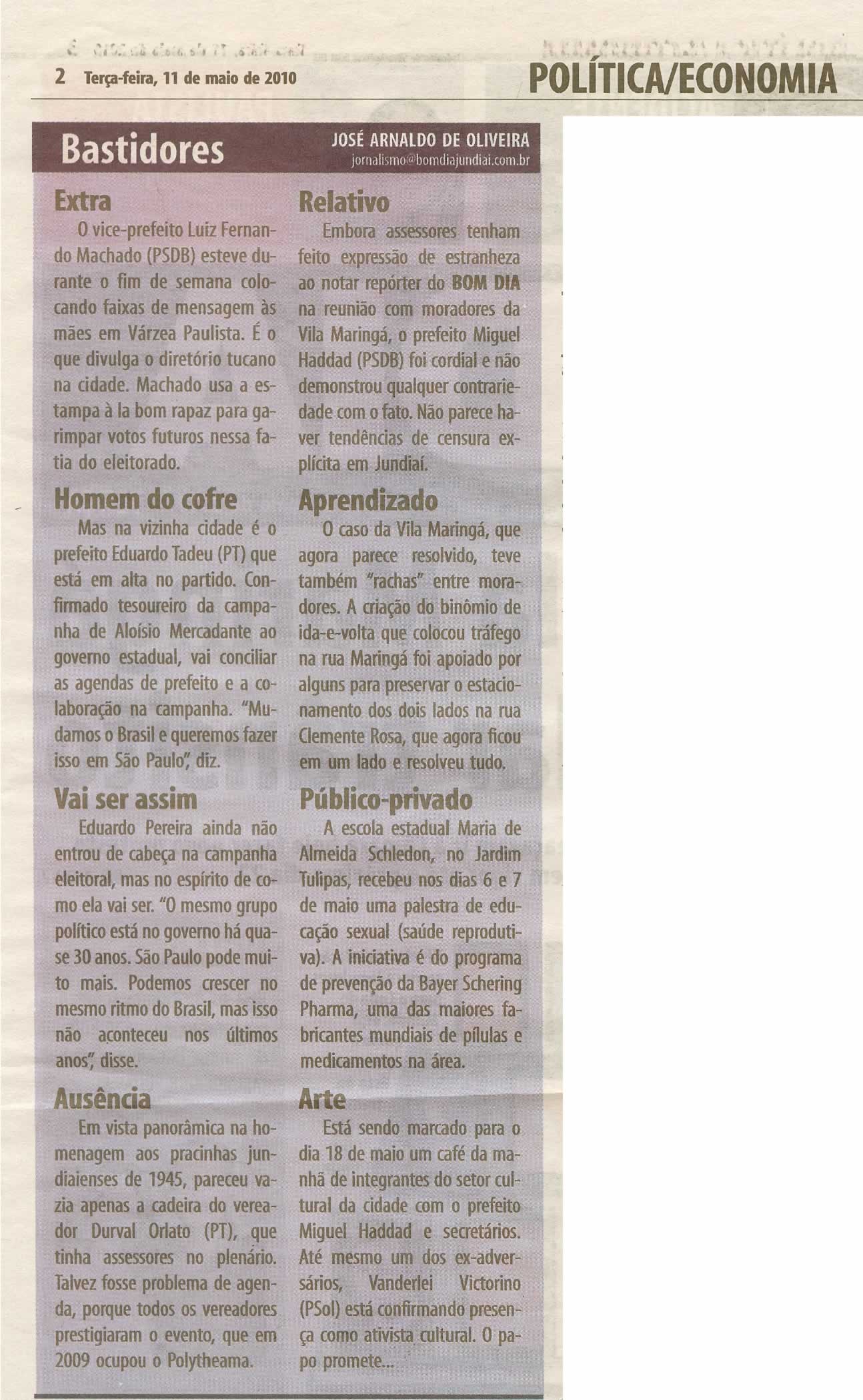 Bom Dia Jundiaí - 11/05/2010