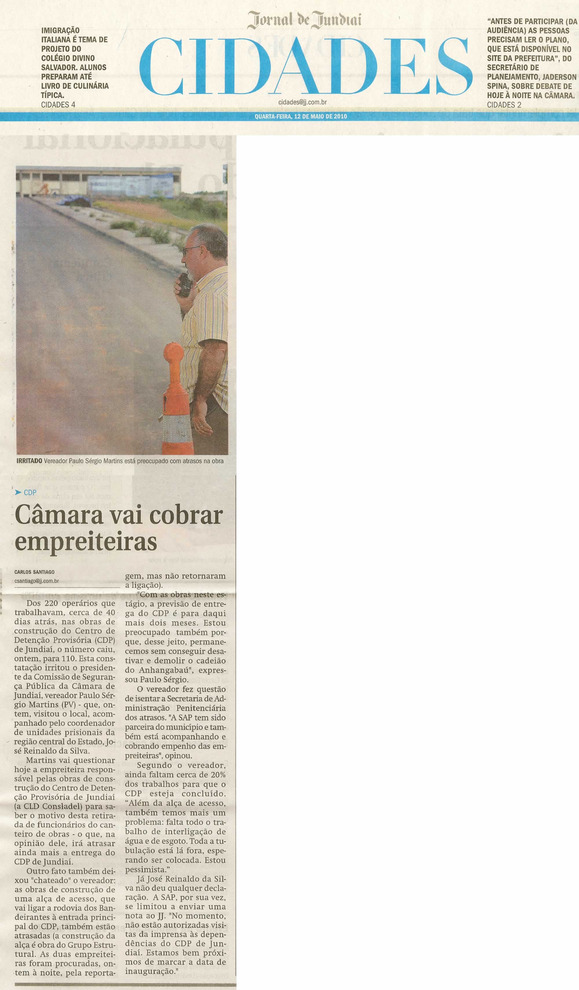 Jornal de Jundiaí - 12/05/2010