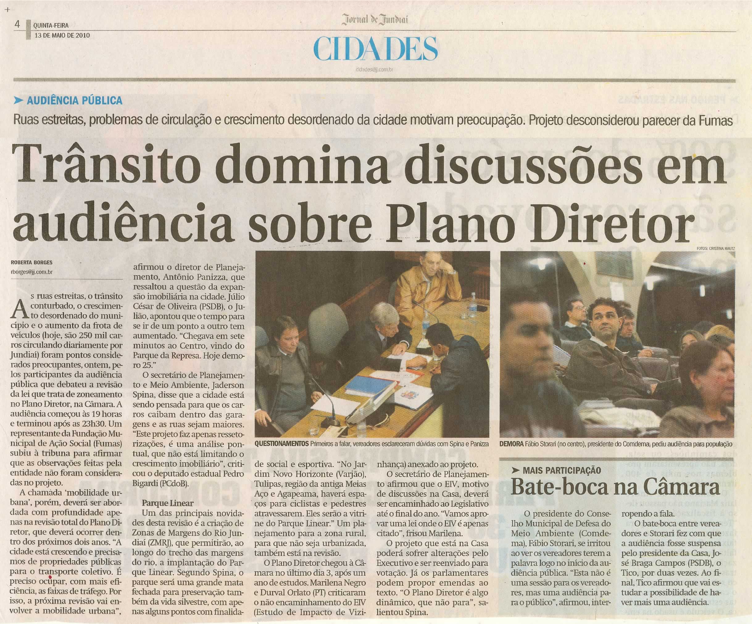 Jornal de Jundiaí - 13/05/2010