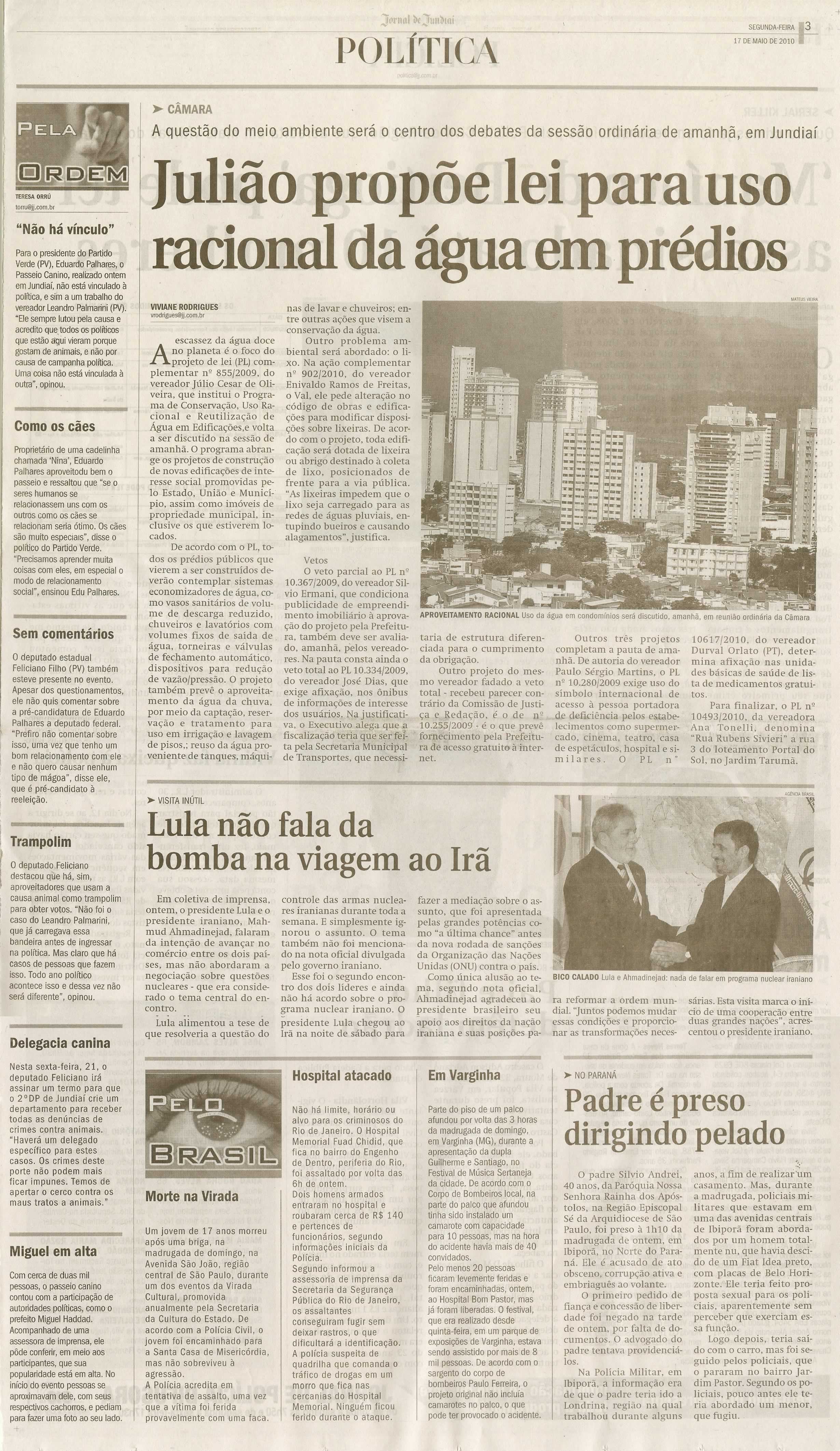 Jornal de Jundiaí - 17/05/2010