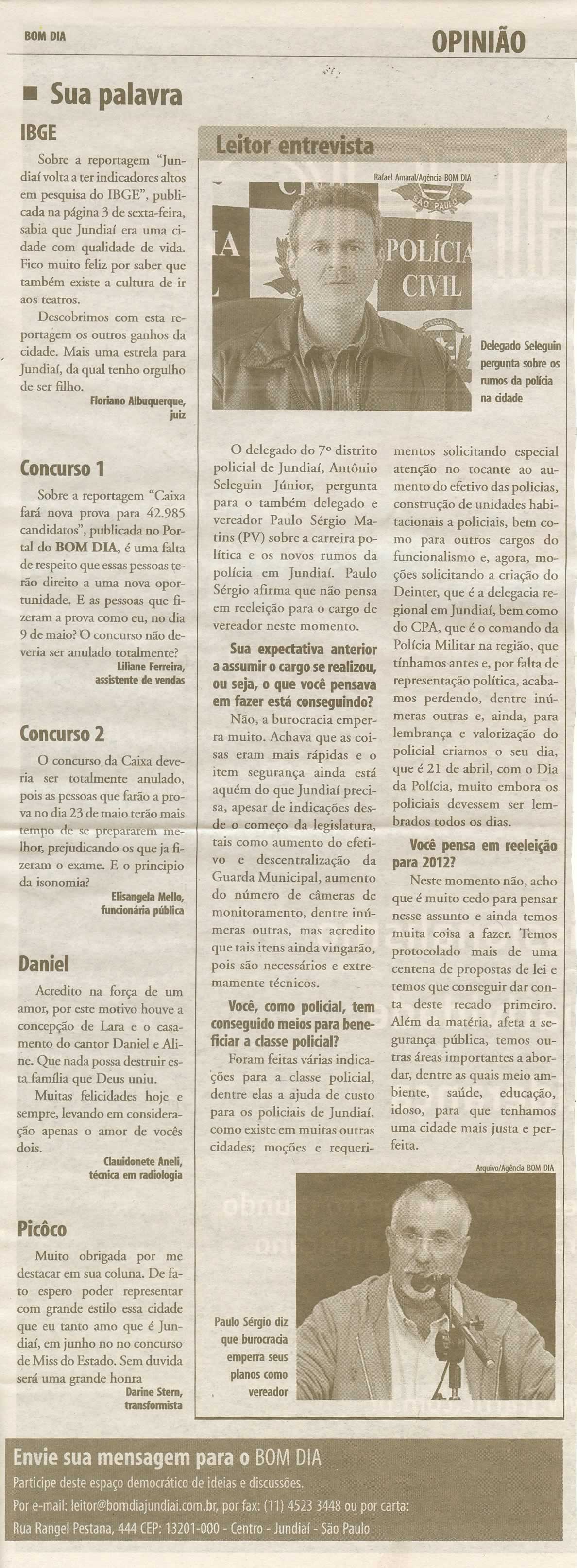 Bom Dia Jundiaí - 17/05/2010