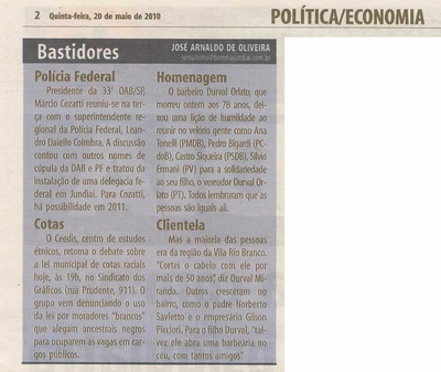 Bom Dia Jundiaí - 20/05/2010
