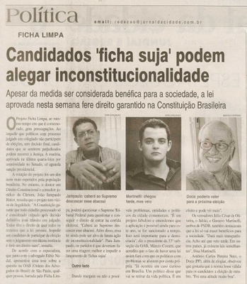 Jornal da Cidade - 21/05/2010