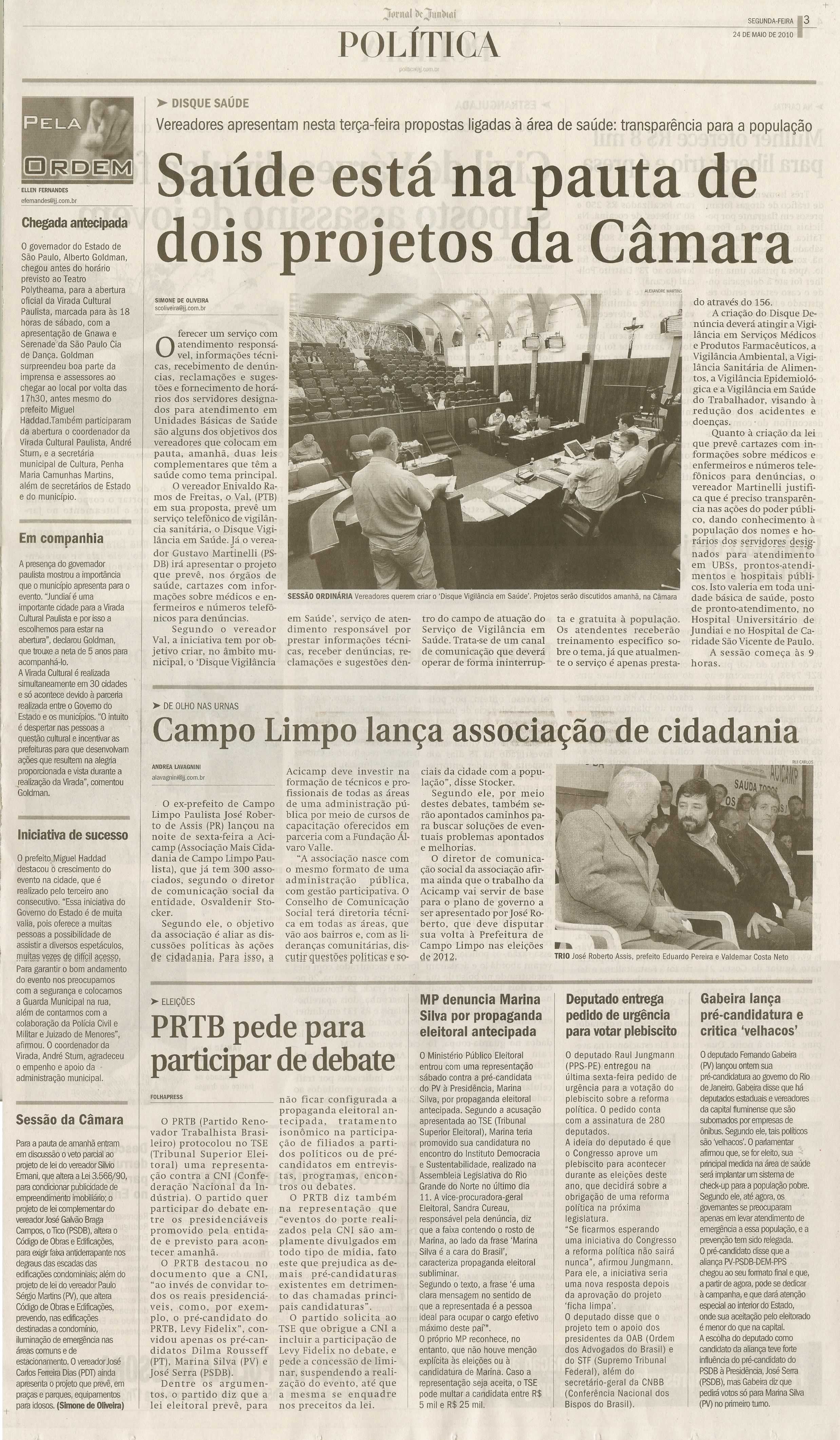 Jornal de Jundiaí - 24/05/2010