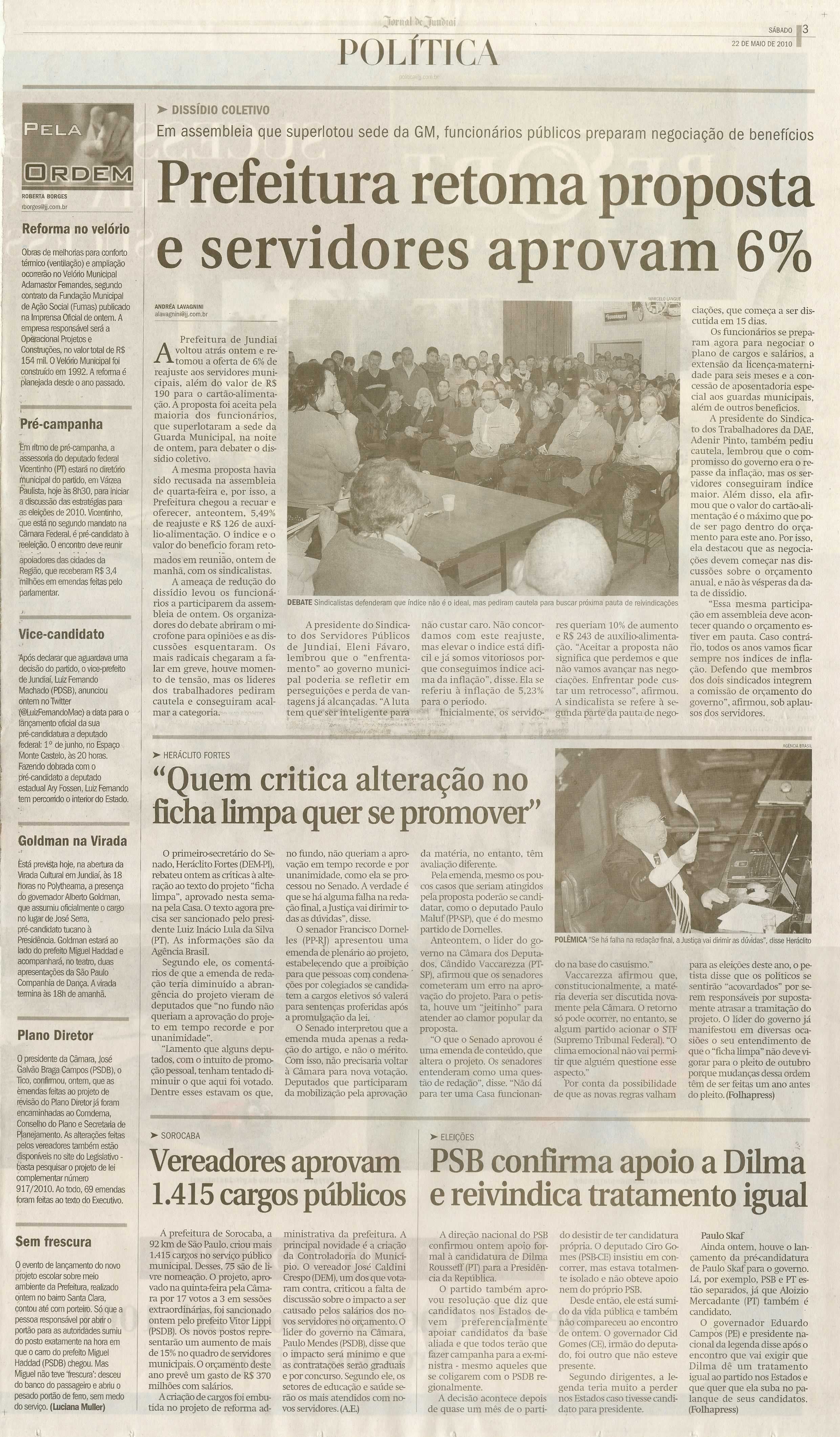 Jornal de Jundiaí - 22/05/2010