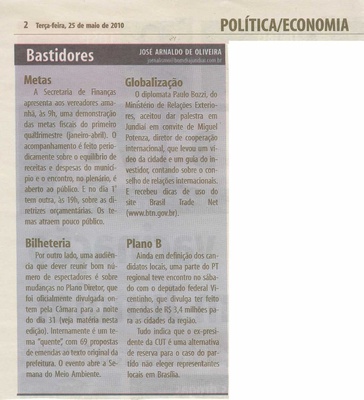Bom Dia Jundiaí - 25/05/2010