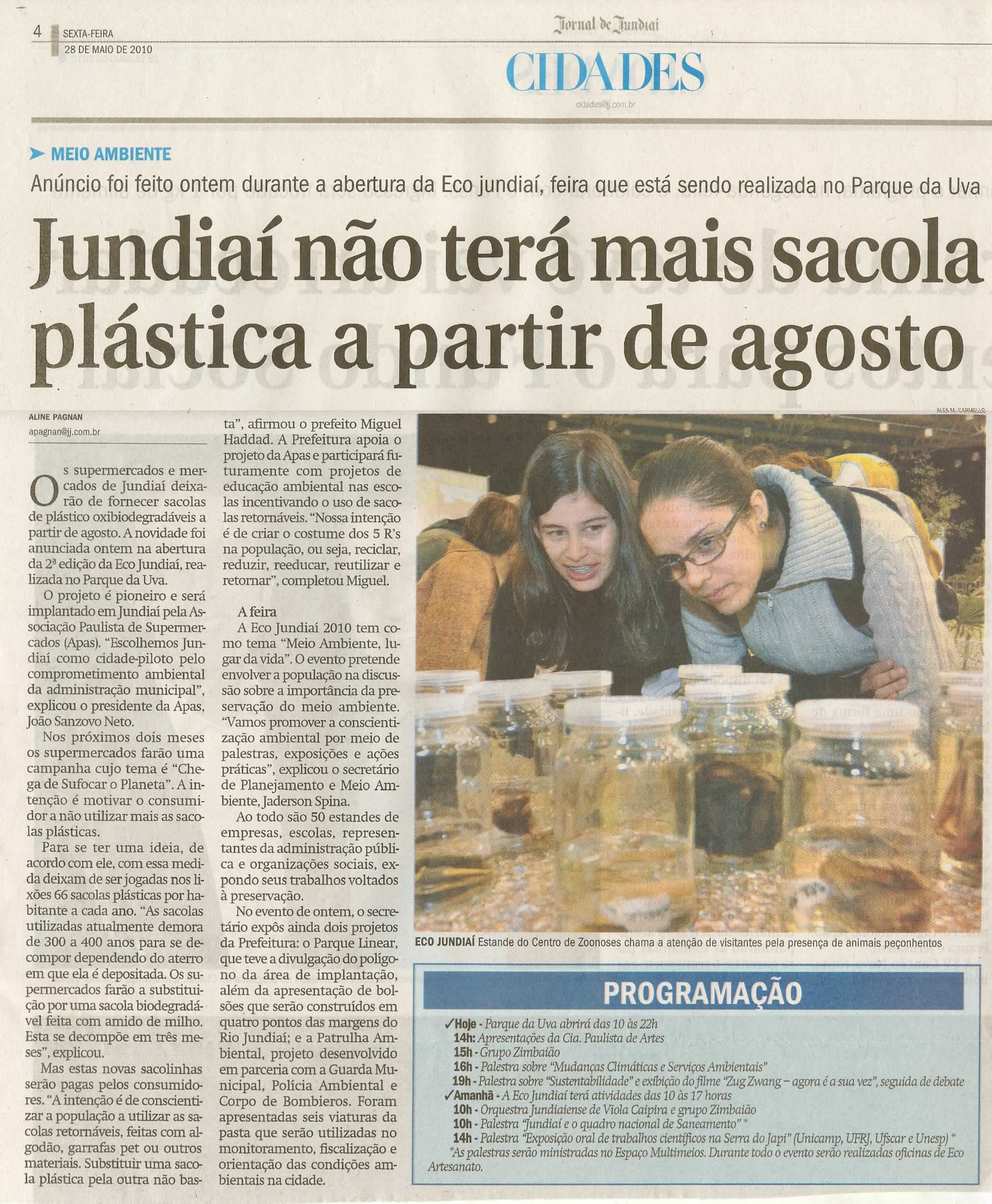 Jornal de Jundiaí - 28/05/2010
