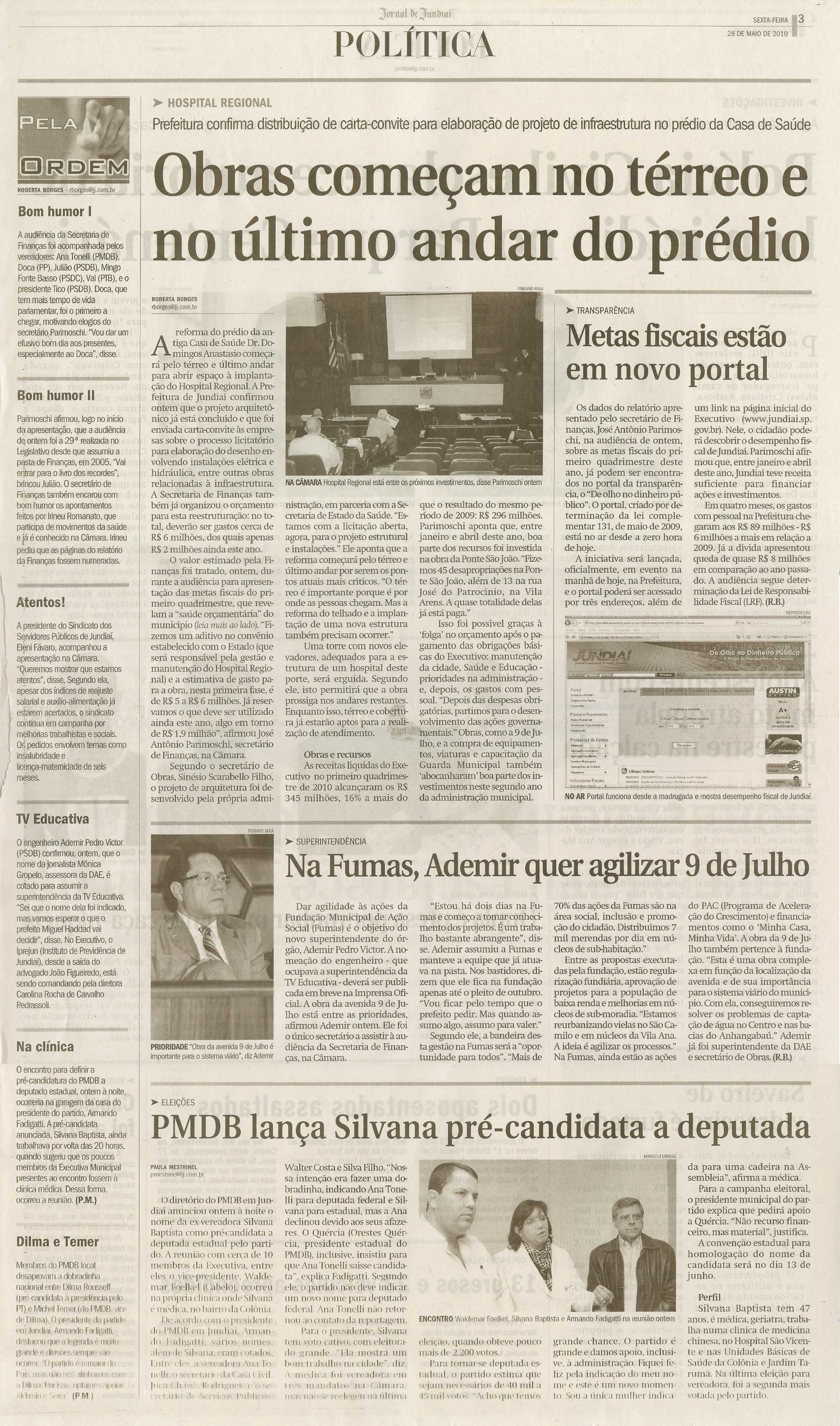 Jornal de Jundiaí - 28/05/2010