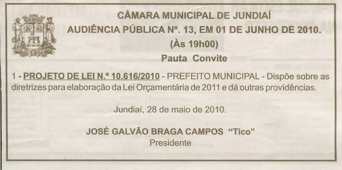 Bom Dia Jundiaí - 29/05/2010