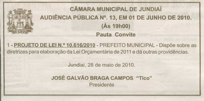 Bom Dia Jundiaí - 29/05/2010