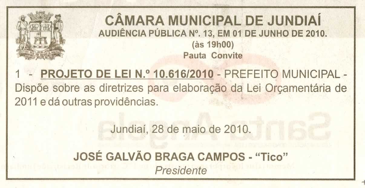 Jornal de Jundiaí - 29/05/2010