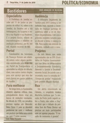 Bom Dia Jundiaí - 01/06/2010