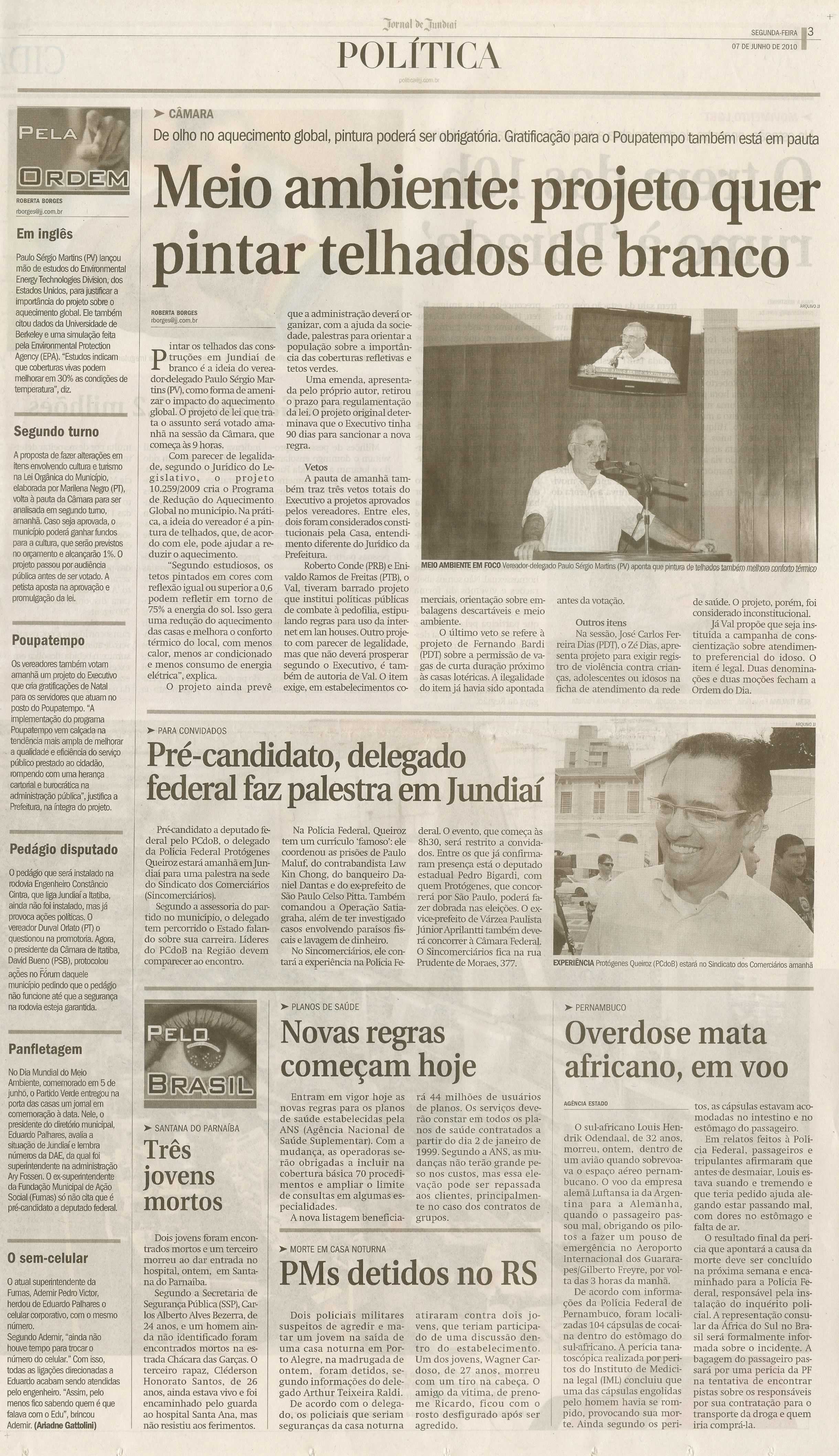 Jornal de Jundiaí - 07/06/2010