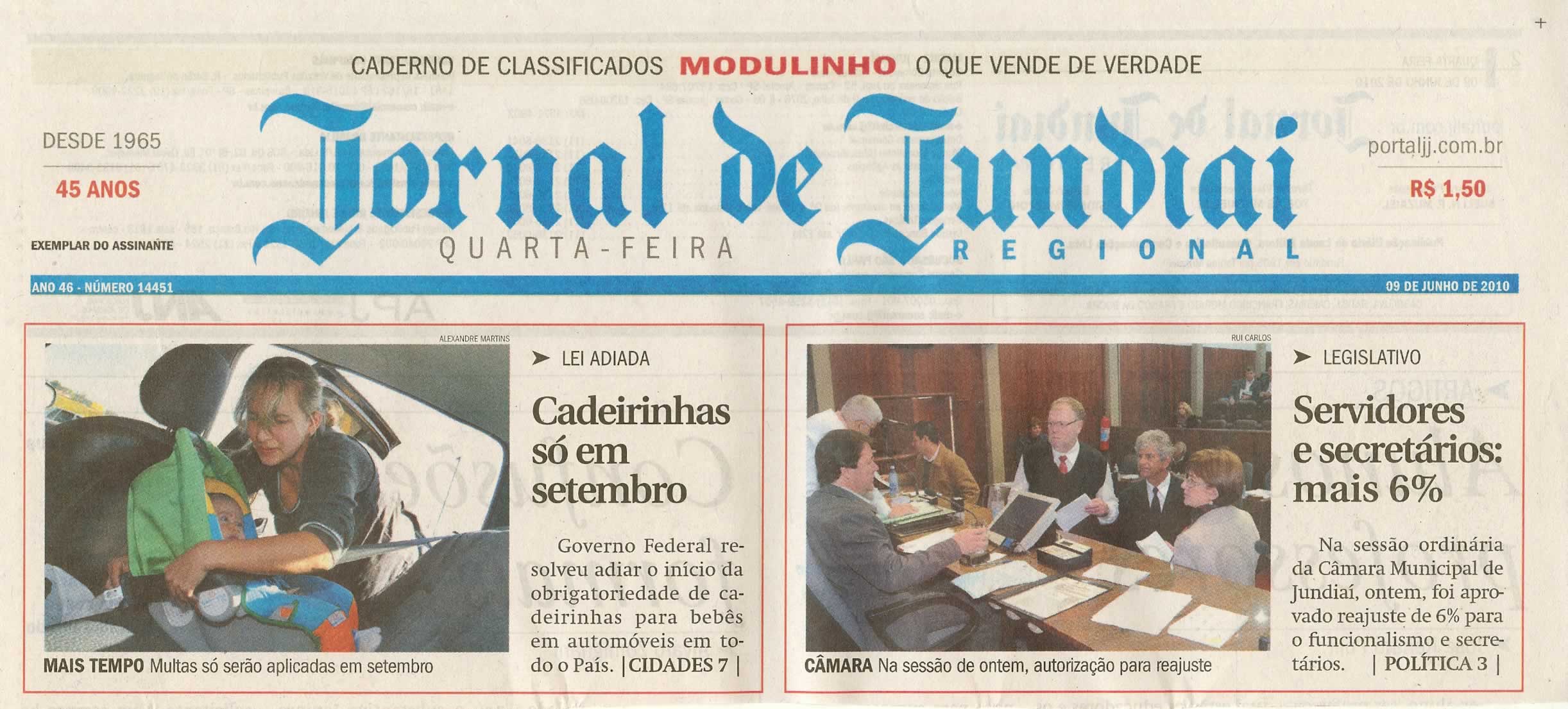 Jornal de Jundiaí - 09/06/2010