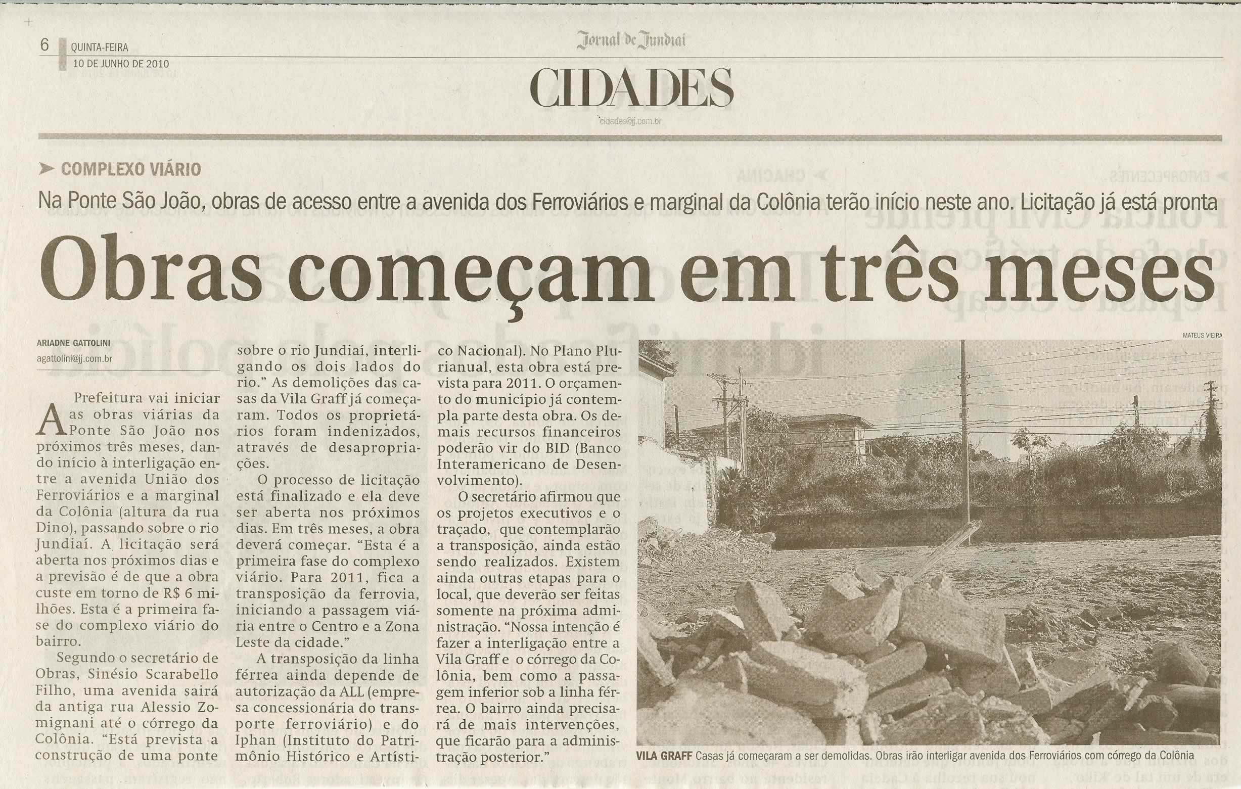 Jornal de Jundiaí - 10/06/2010