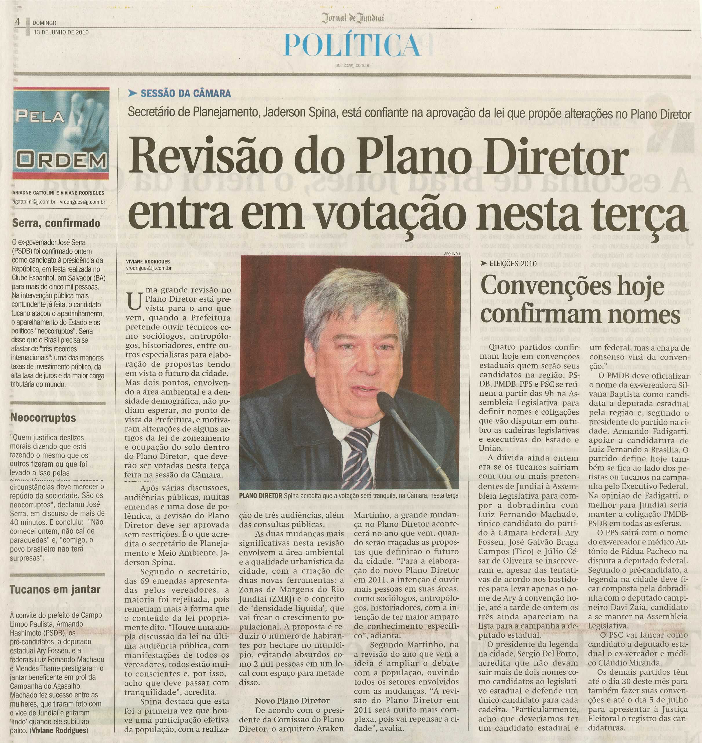 Jornal de Jundiaí - 13/06/2010