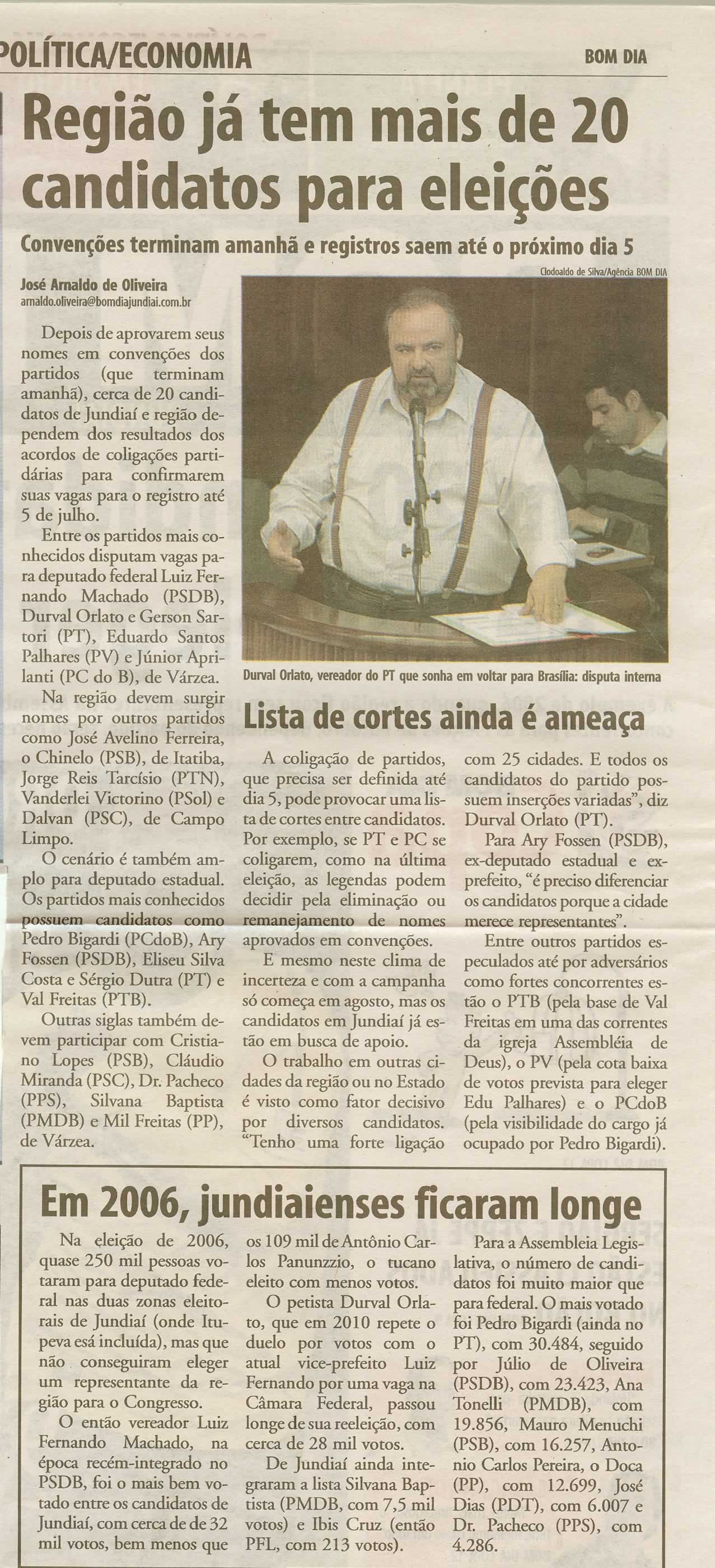 Bom Dia Jundiaí - 29/06/2010