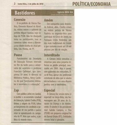 Bom Dia Jundiaí - 02/07/2010