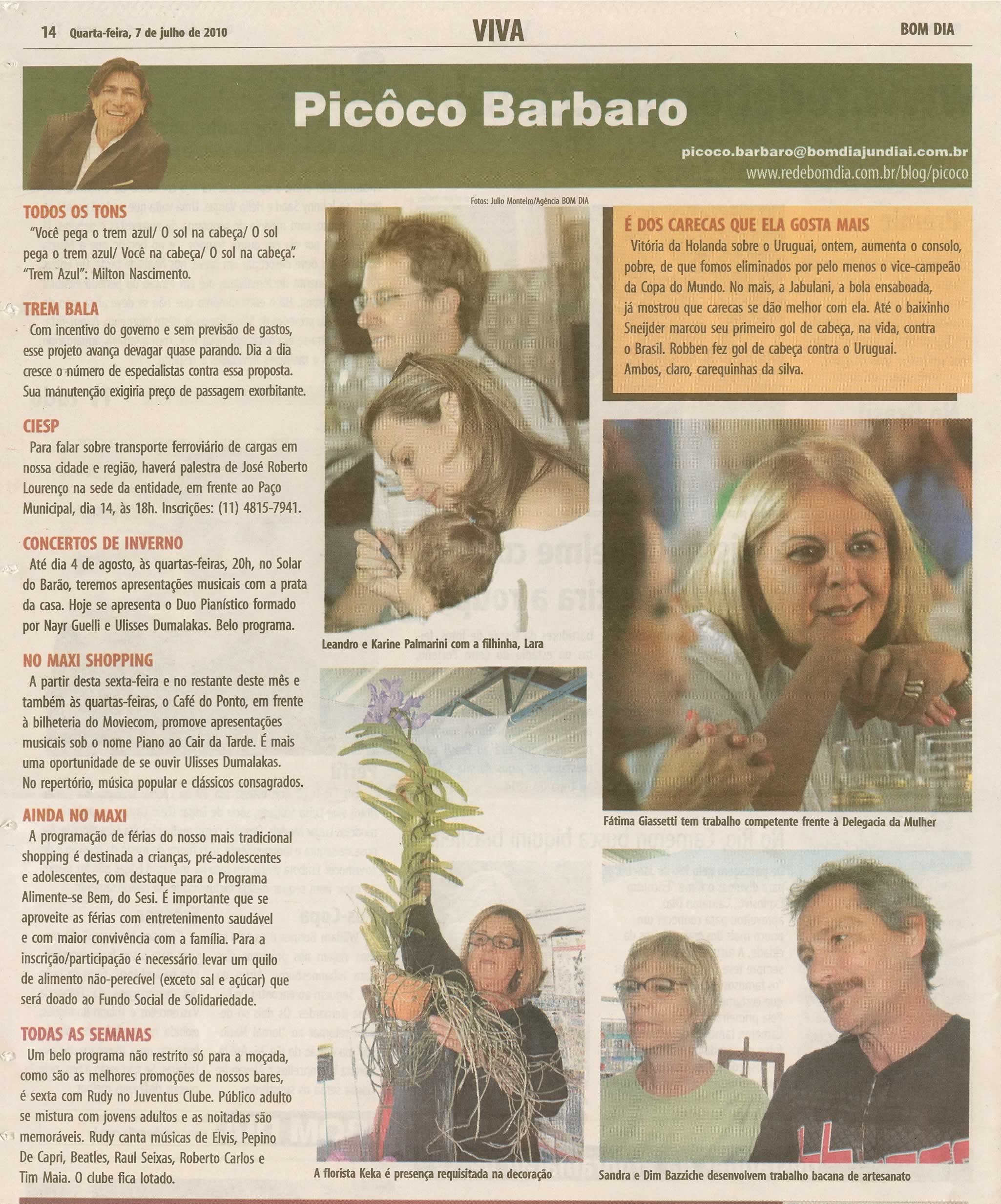 Bom Dia Jundiaí - 07/07/2010