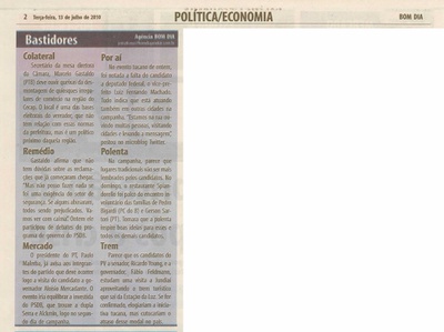 Bom Dia Jundiaí - 13/07/2010