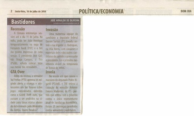 Bom Dia Jundiaí - 16/07/2010