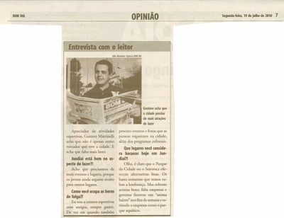Bom Dia Jundiaí - 19/07/2010