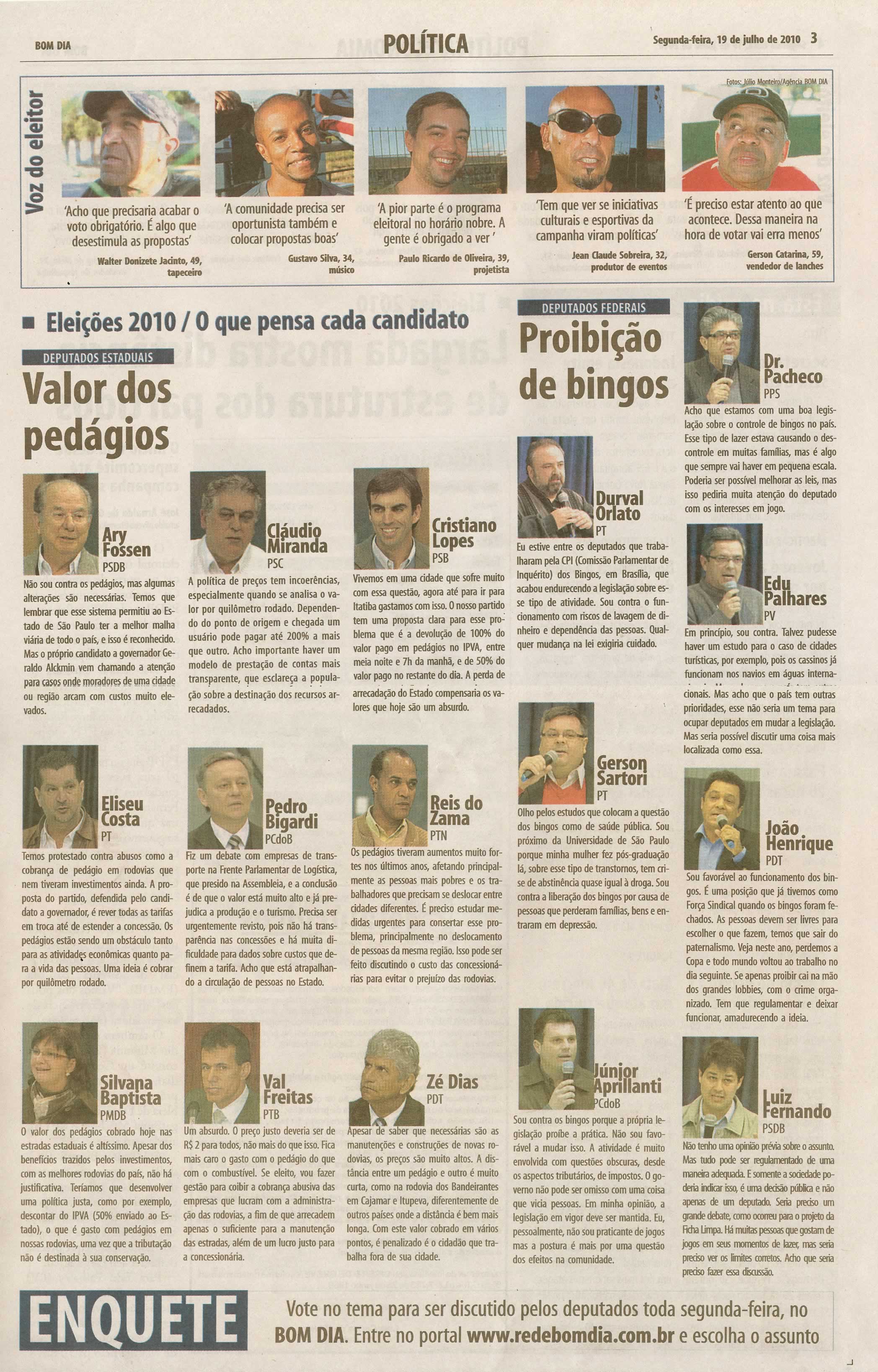 Bom Dia Jundiaí - 19/07/2010
