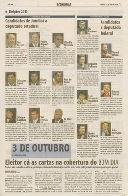 Bom Dia Jundiaí - 18/07/2010