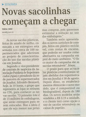 Jornal de Jundiaí - 20/07/2010