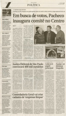 Jornal de Jundiaí - 26/07/2010