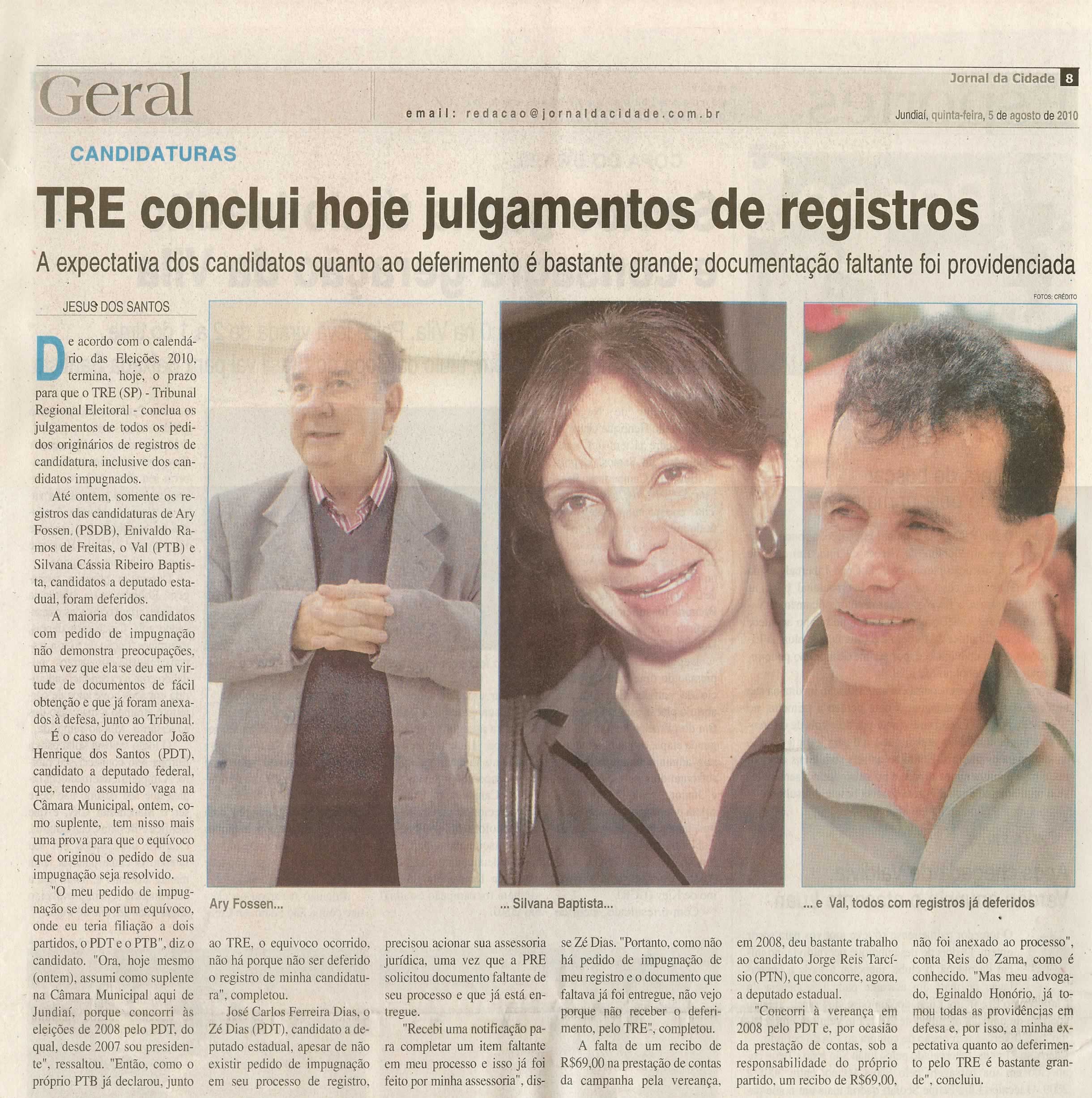 Jornal da Cidade - 05/08/2010