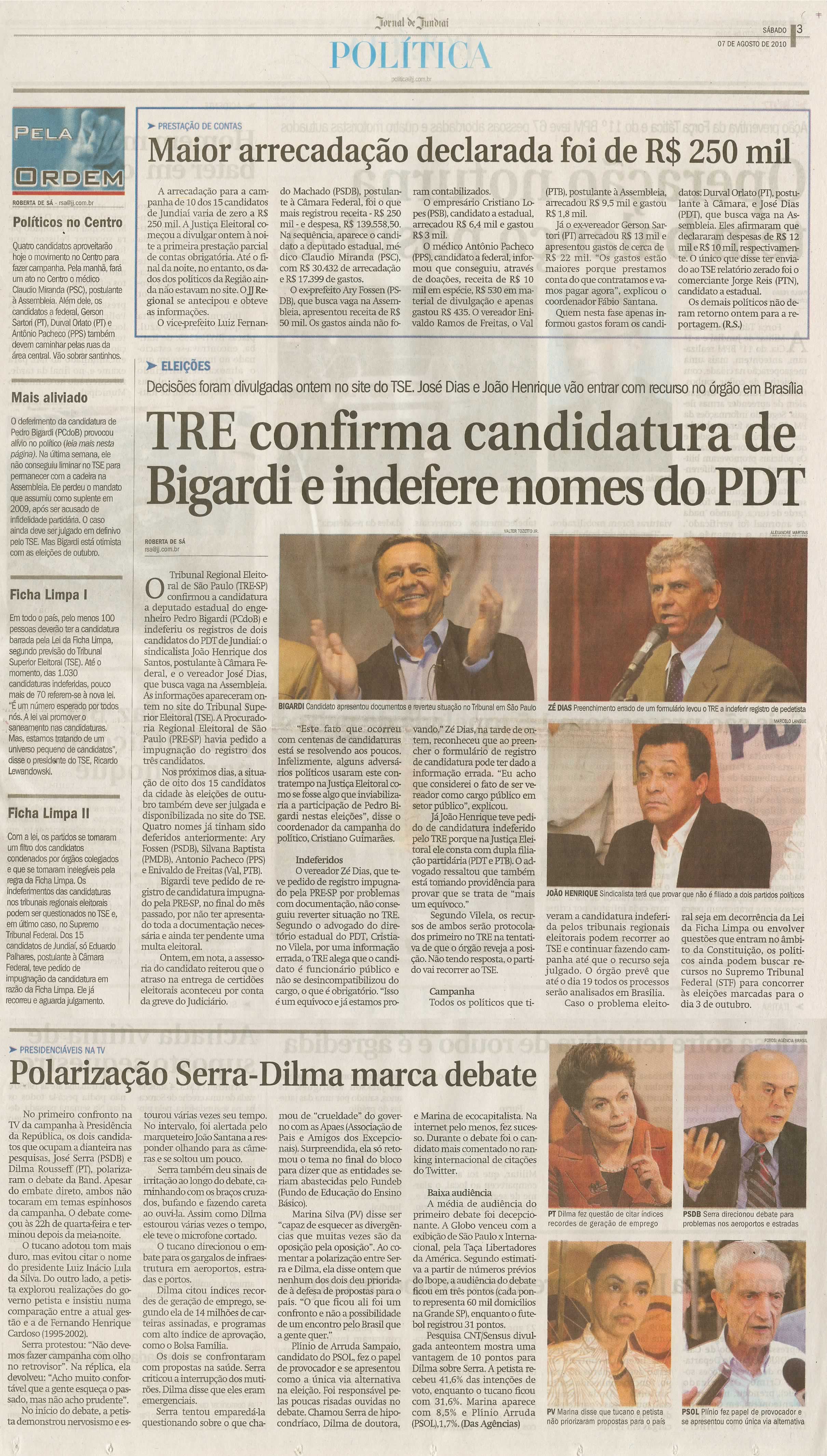 Jornal de Jundiaí - 07/08/2010