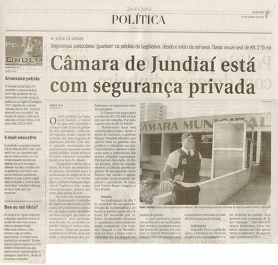Jornal de Jundiaí - 13/08/2010