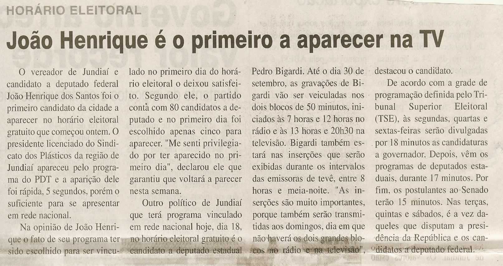 Jornal da Cidade - 18/08/2010