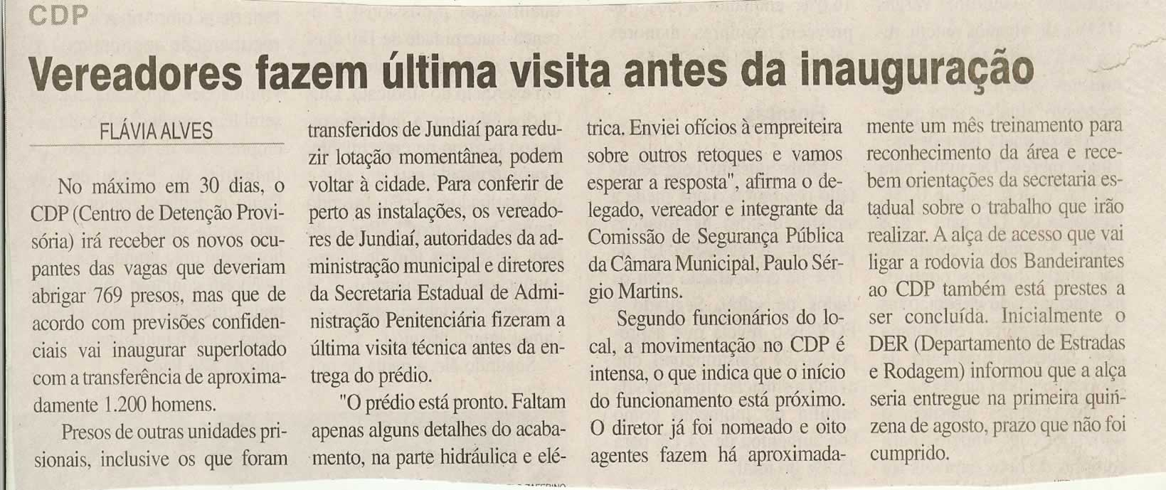 Jornal da Cidade - 25/08/2010