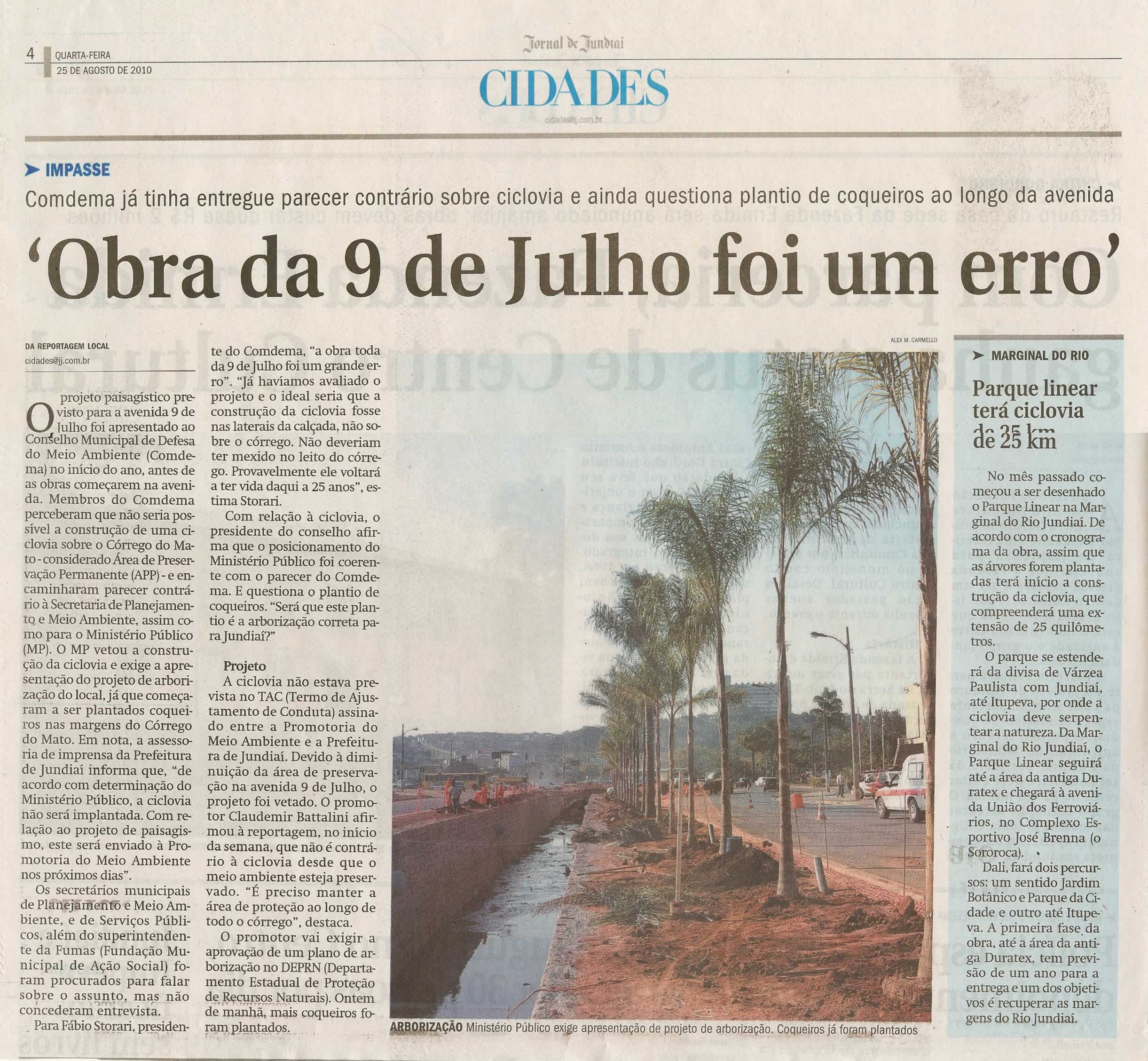 Jornal de Jundiaí - 25/08/2010