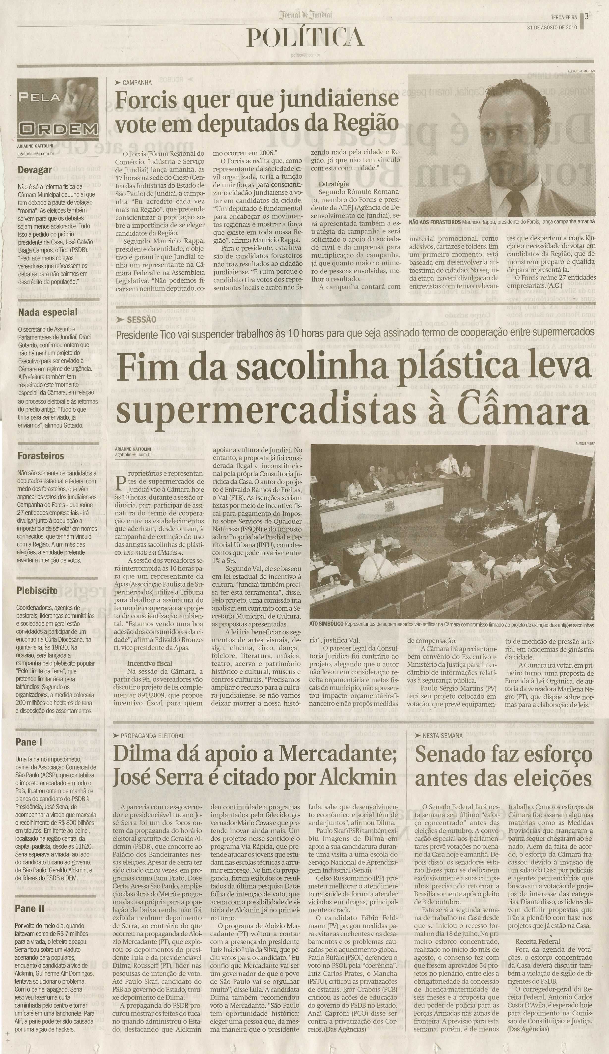 Jornal de Jundiaí - 31/08/2010