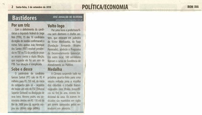 Bom Dia Jundiaí - 03/09/2010