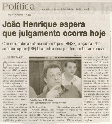 Jornal da Cidade - 03/09/2010