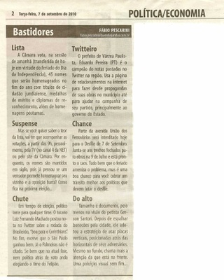 Bom Dia Jundiaí - 07/09/2010