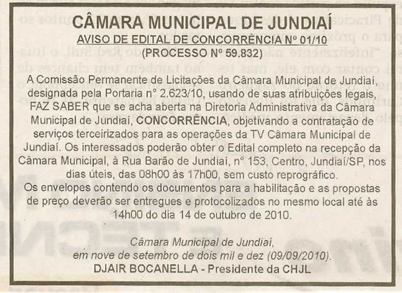 Jornal de Jundiaí - 11/09/2010