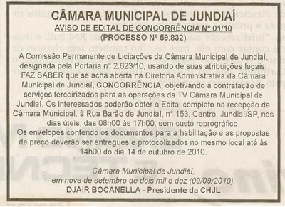 Jornal de Jundiaí - 11/09/2010