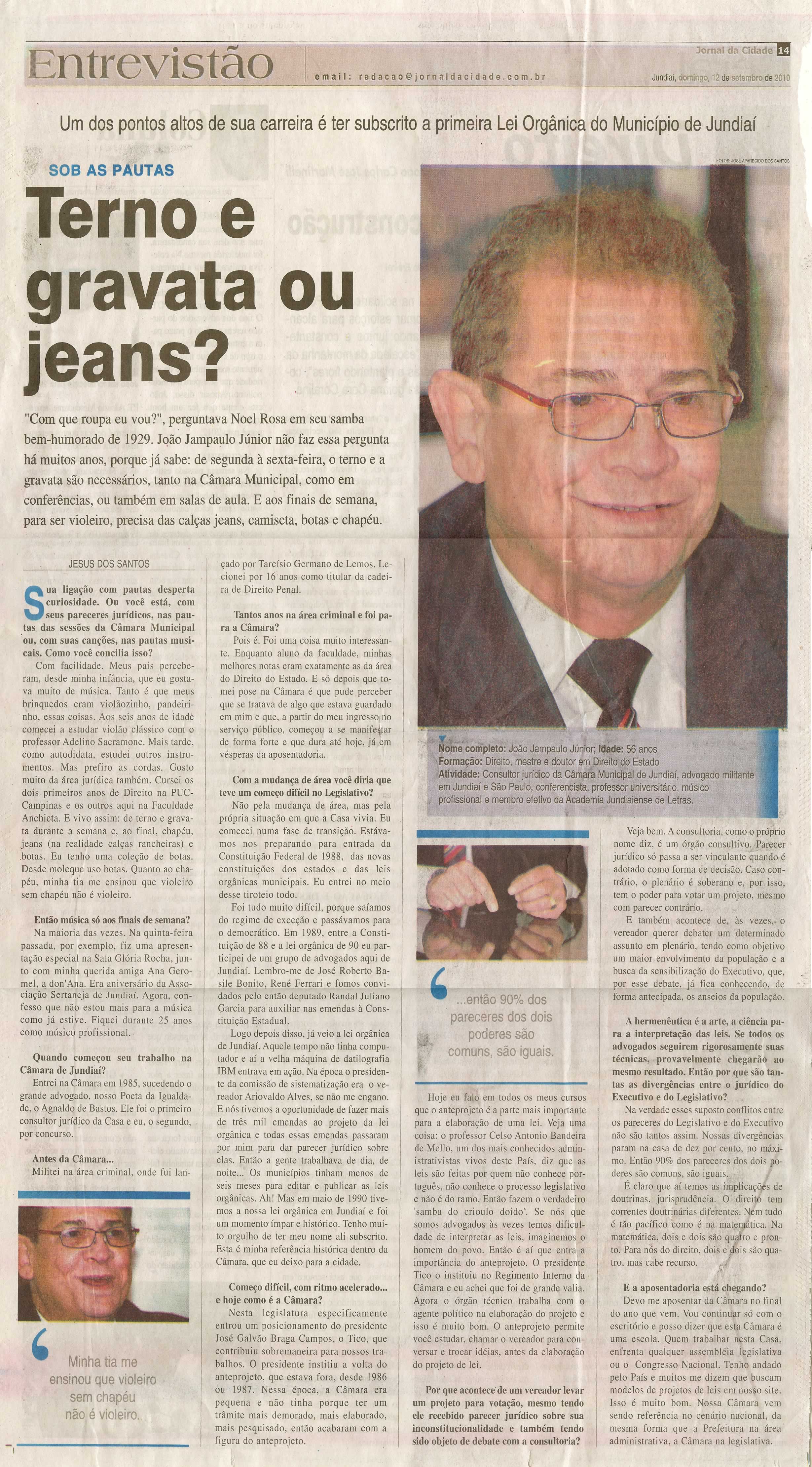 Jornal da Cidade - 12/09/2010